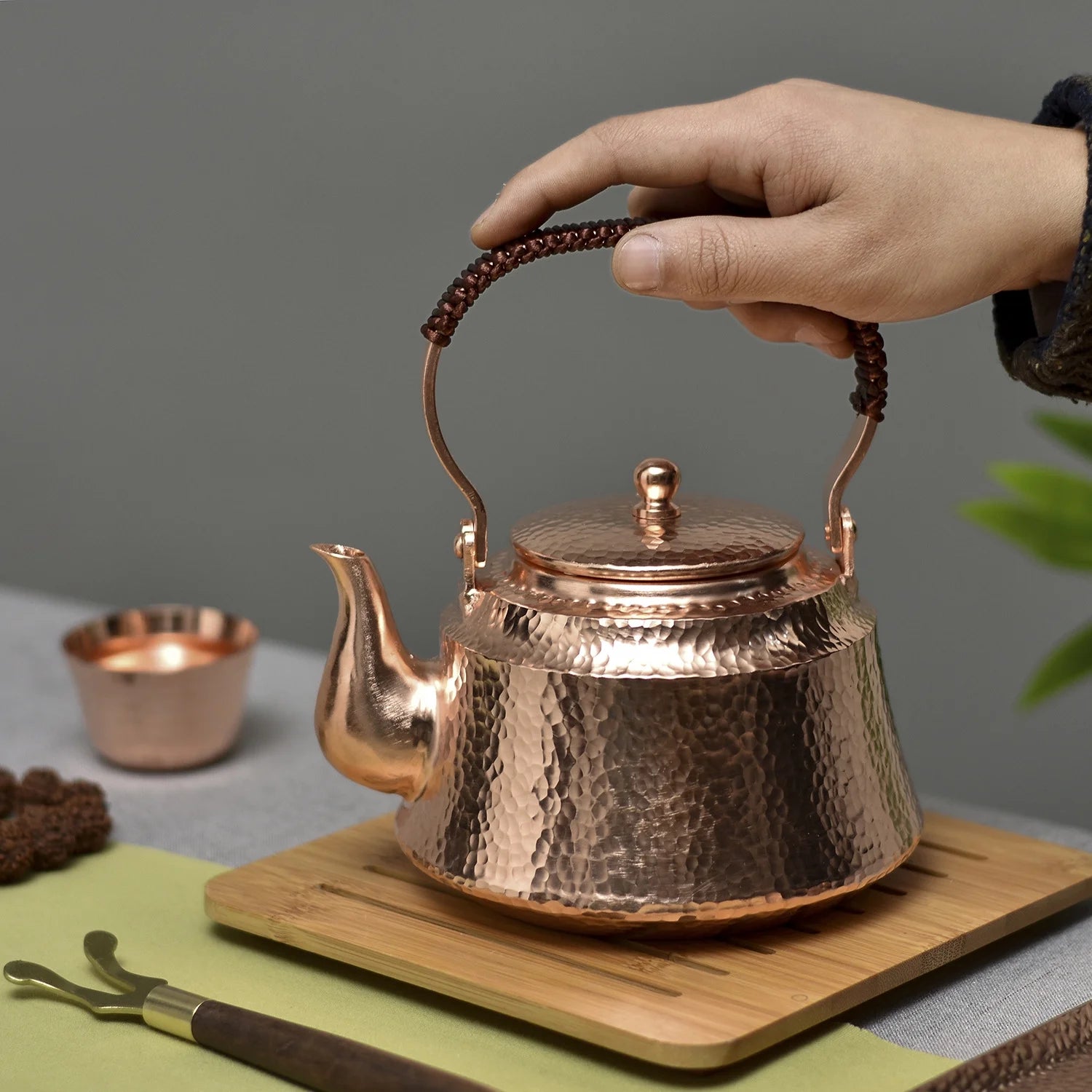 1 Liter Pure Copper Kettle Teapot J107865