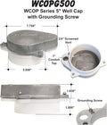 5 Watertight Sanitary Aluminum ABS Well Cap W3022