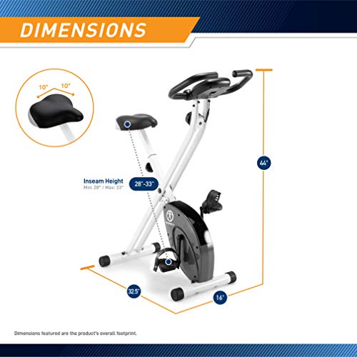 Foldable Upright Exercise Bike with Adjustable Resistance N4163