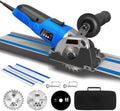 Mini Circular Saw with 2 x 15" Guide Rails, 3 Saw Blades, Pack of 2 E13324