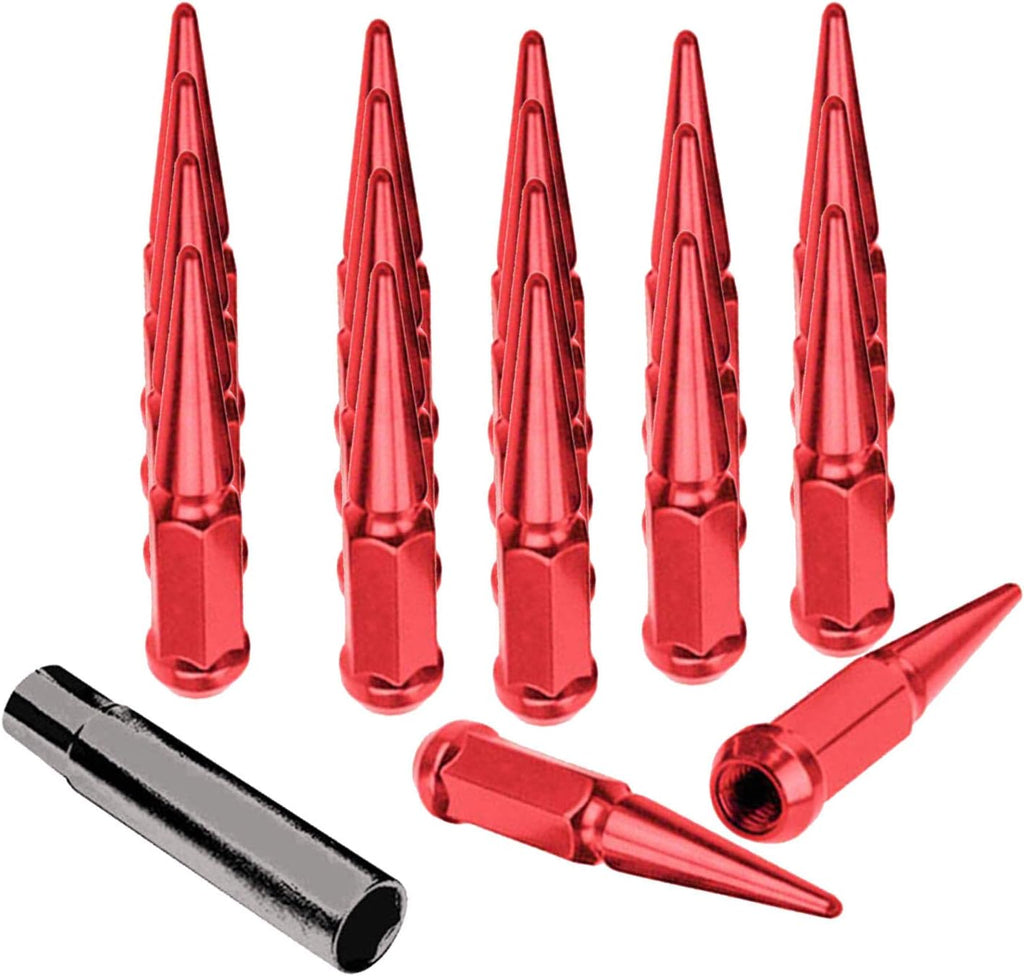 20 pcs Black Solid Steel Lug Nuts with Installation Key P69755