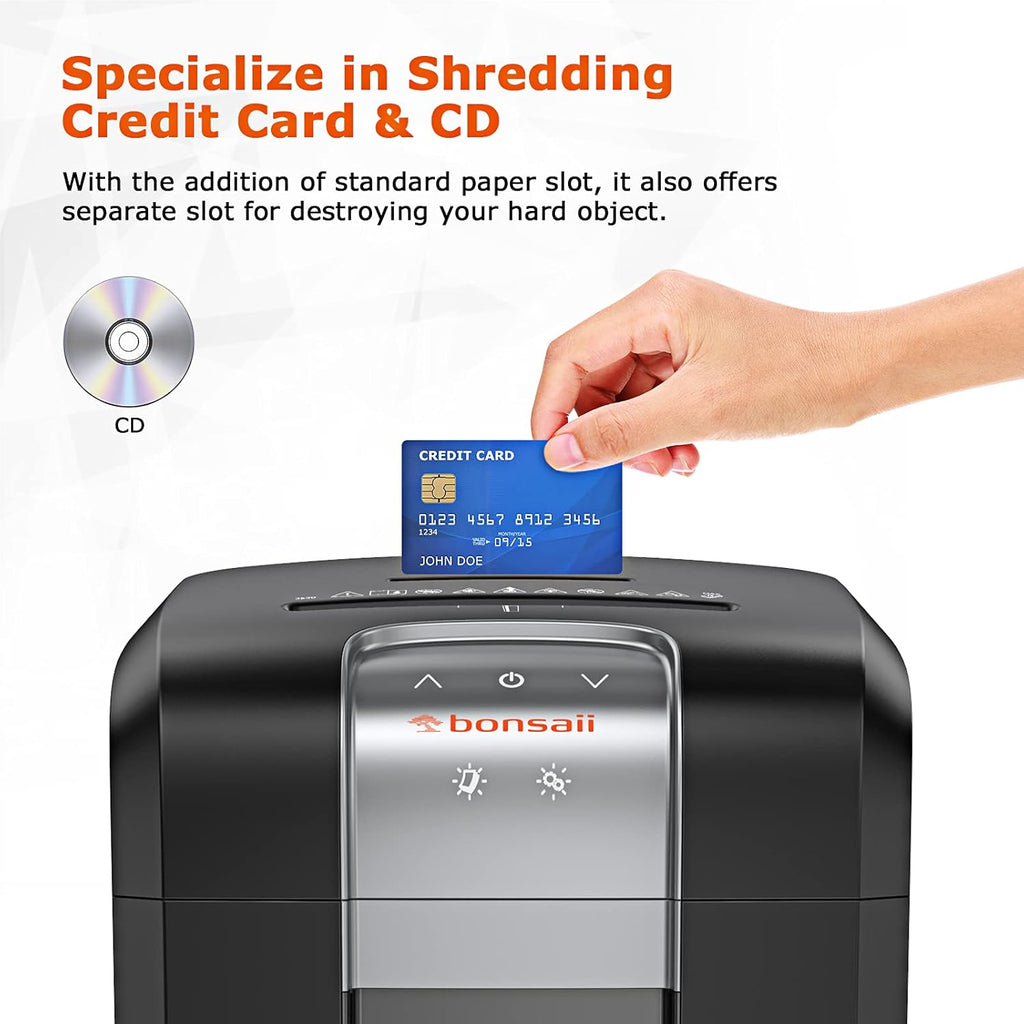 18 Sheet Cross-Cut Paper Shredder with 7.9 Gallons Pullout Wastebasket E992340