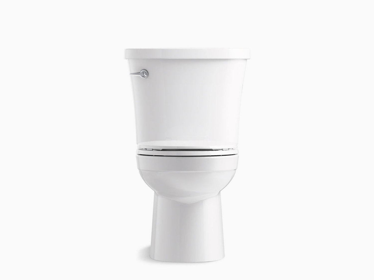 1.28 GPF Two Piece Round Toilet with Left Hand Lever White E6883