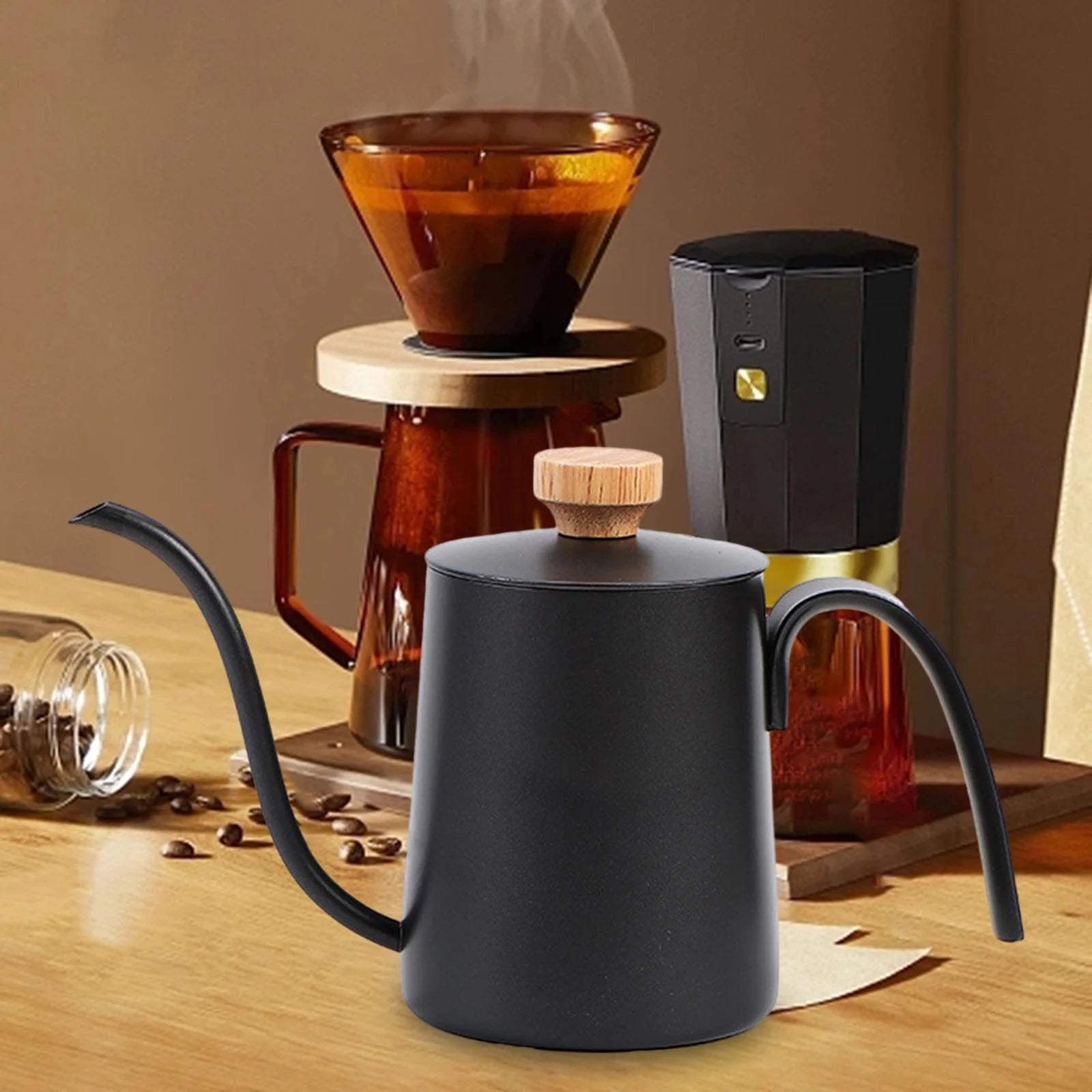350ml Gooseneck Stainless Drip Coffee Kettle X5922