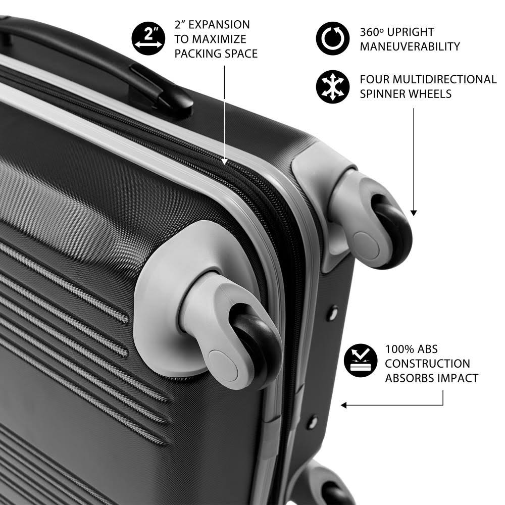Blue Hardcase Two-Tone Spinner Carry-On C70819