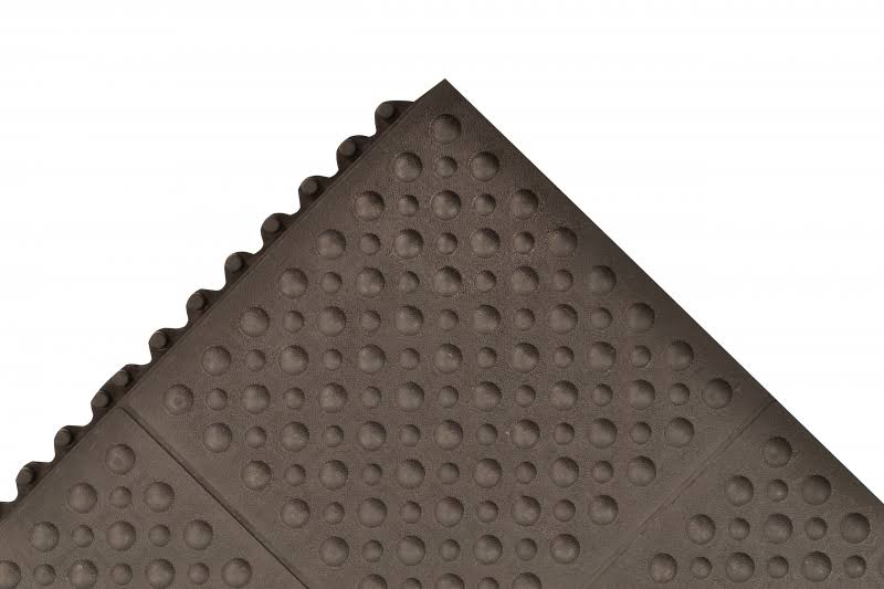 Antifatigue Mat, Black, 3Ft. x 3Ft. S809640