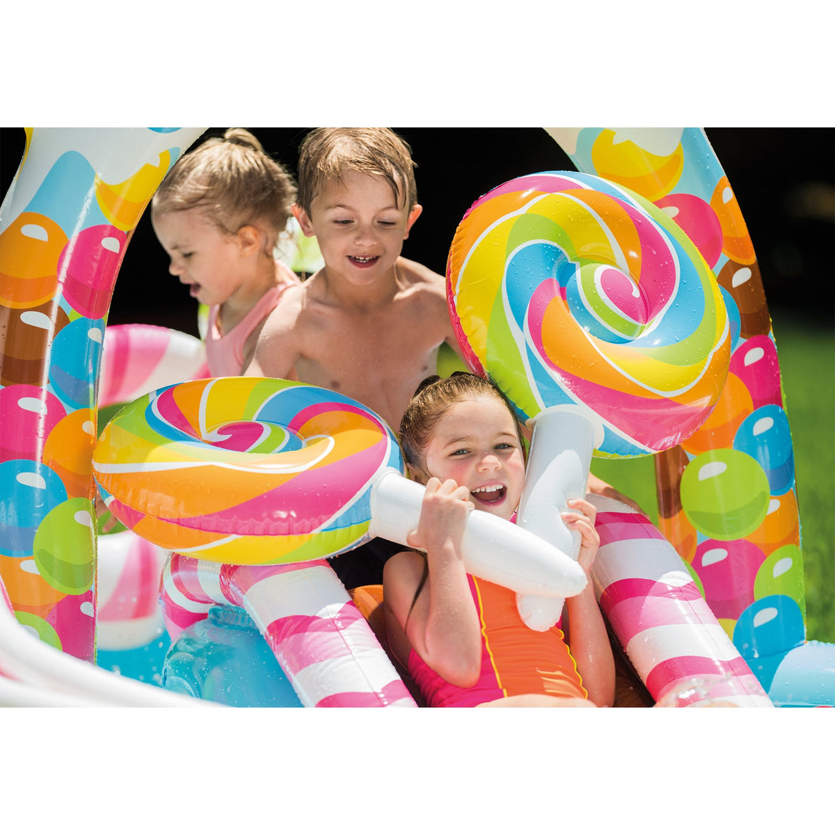 9ft x 51in Kids Inflatable Pool with Electric Air Pump C753