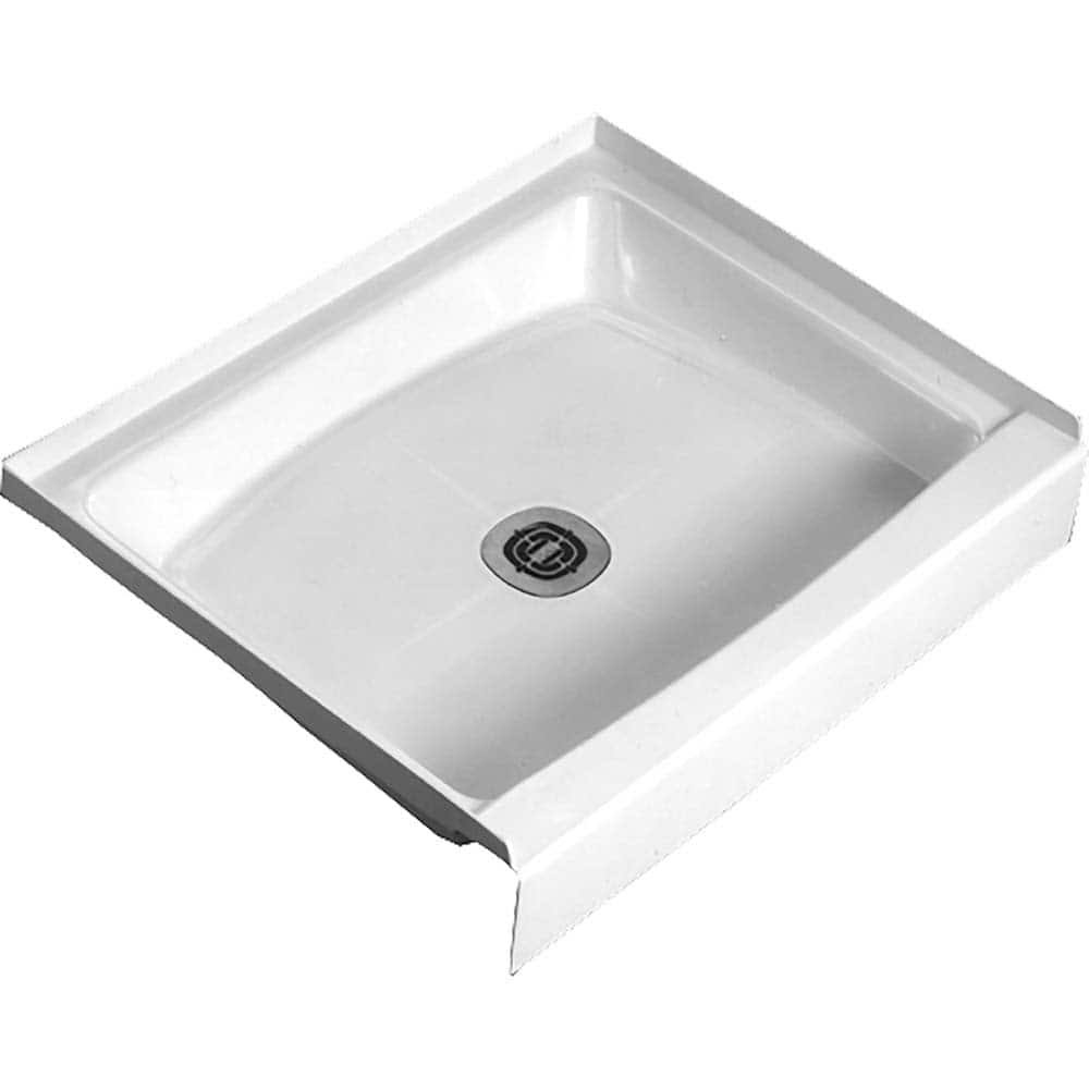 White Residential Shower Basin E47179
