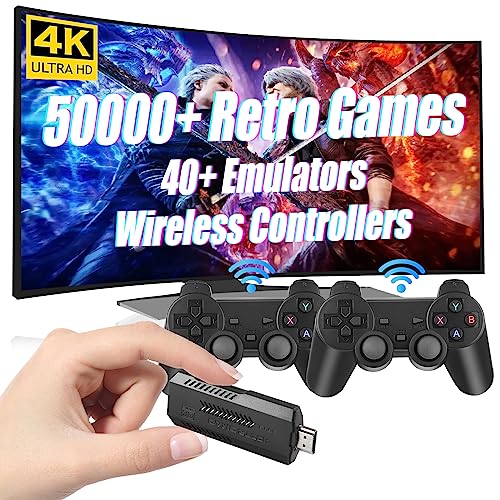 Wireless Retro Game Console with 20,000 Games and Dual 2.4G Wireless Controllers X8816