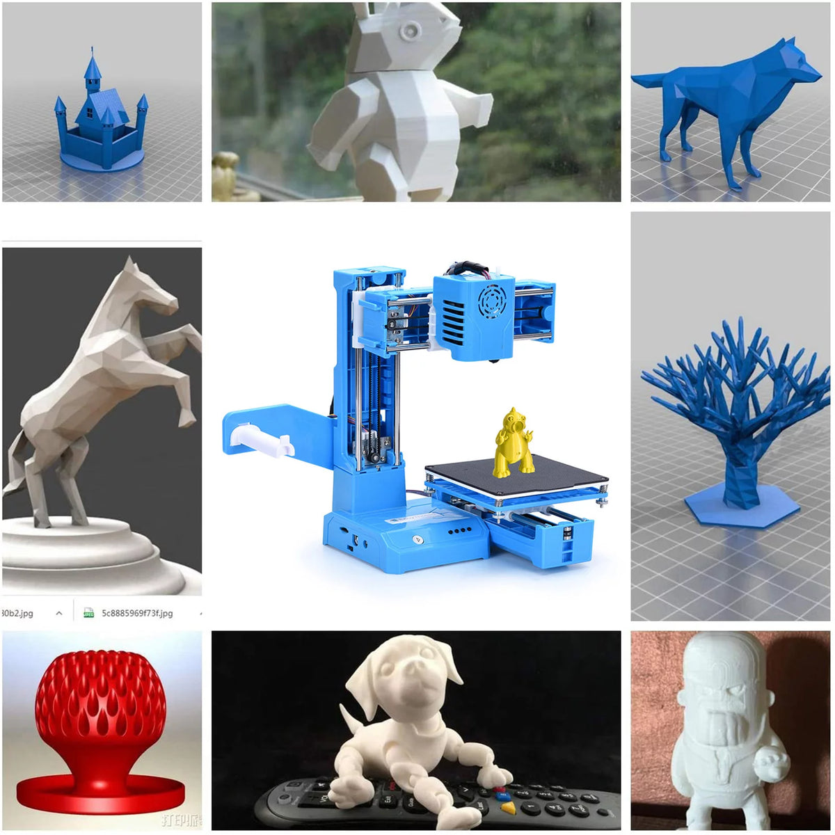 Mini 3D Printer, 100x100x100mm Print Size V916601