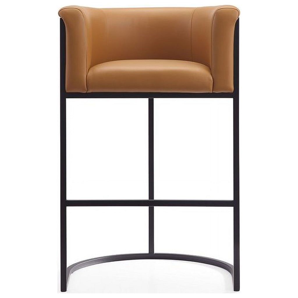Faux Leather Barstool Set of 2 V451