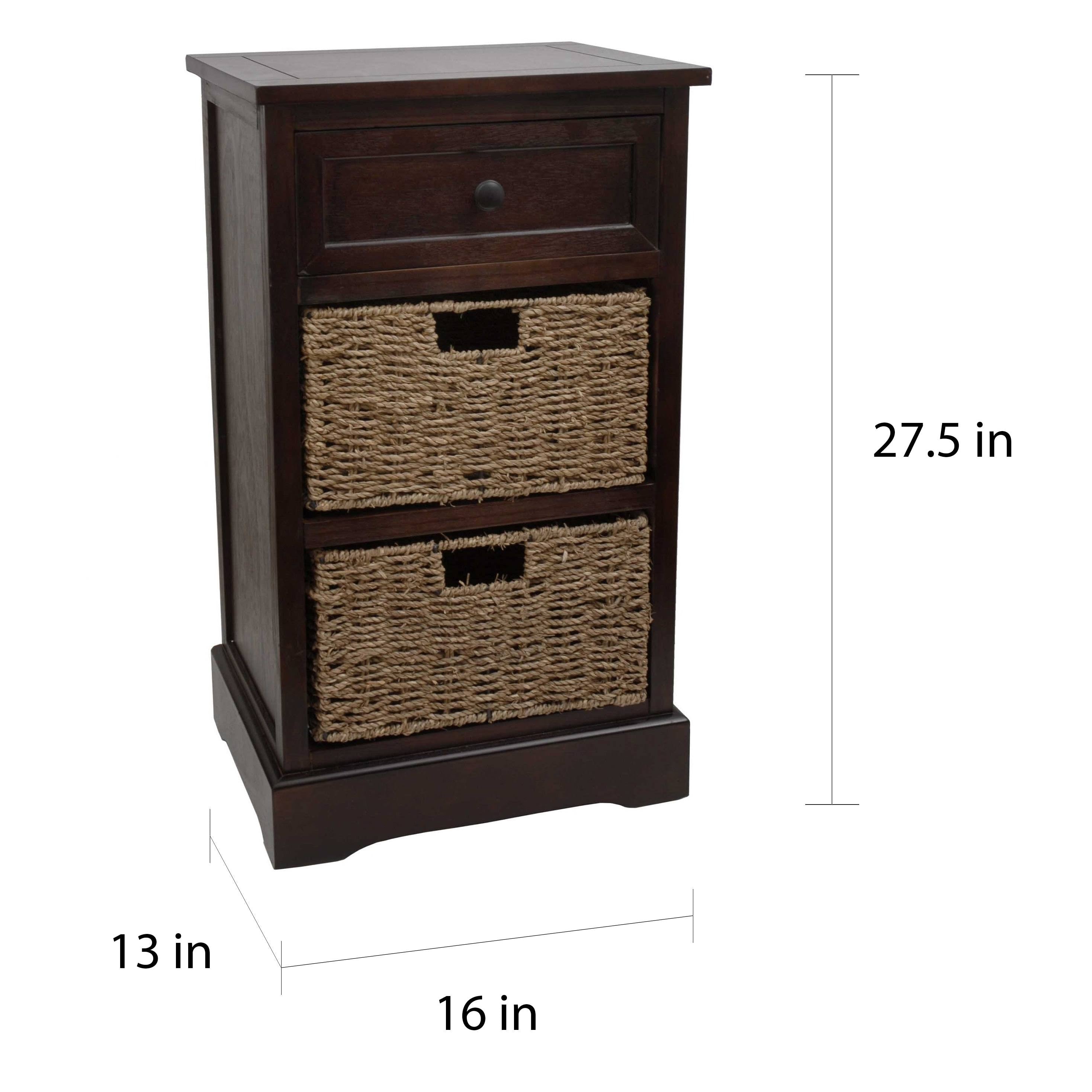 1-Drawer 2-Basket Accent Chest B103