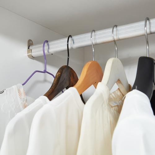 White Wood Storage Closet with Doors and Hanging Rod G2507