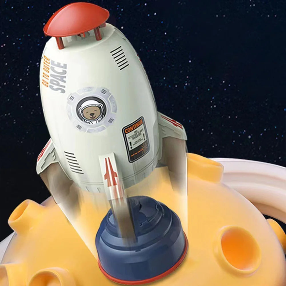 White Plastic Space Rocket Jet Sprinkler W500020