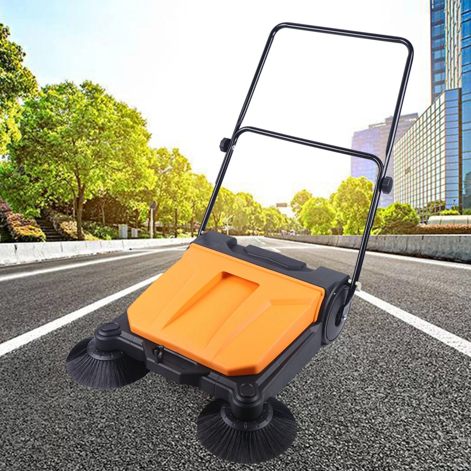 26 Inch Industrial Manual Push Floor Sweeper I63352