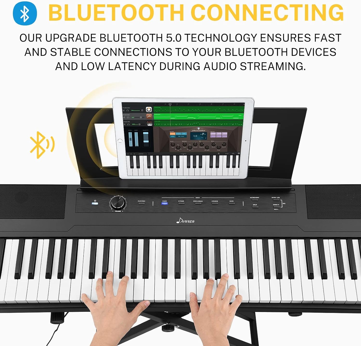 88 Key Digital Piano Keyboard with Sustain Pedal D61174