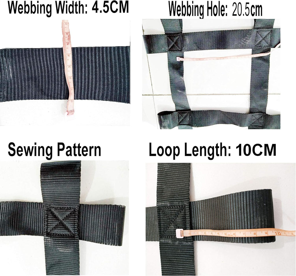 10 ft x 10 ft Black Heavy Duty Climbing Cargo Net S2453