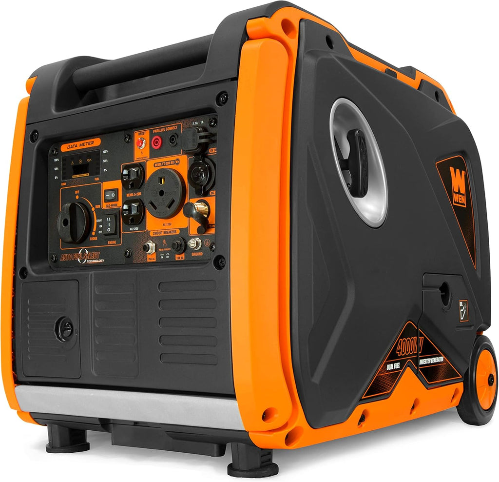4000-Watt Dual Fuel Portable Inverter Generator with Fuel Shut-Off U238863