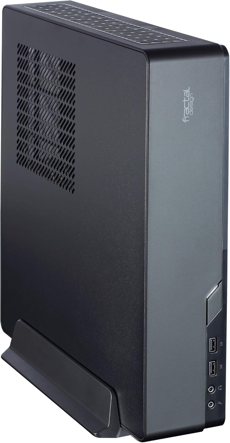 Black Mini-ITX Slim Profile Computer Case with PCIE 3.0 Riser Card W271