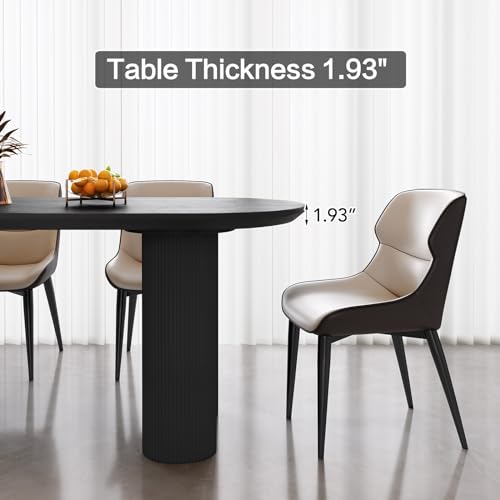 55" Oval Dining Table with 6 Chairs J69240