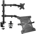 Full Motion Monitor and Laptop Desk Mount Articulating Double Arm VESA Stand K2063