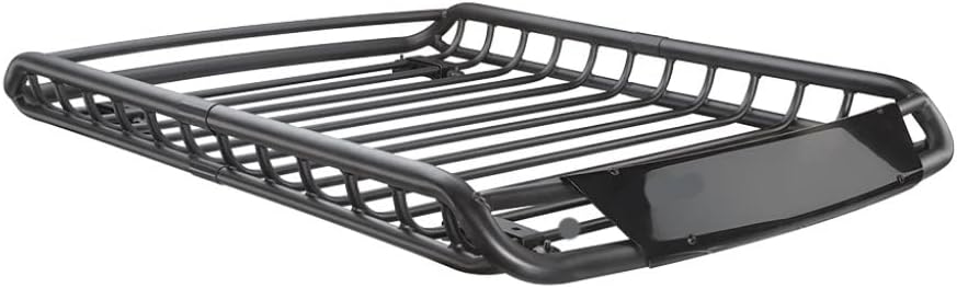 Black Powder Coat Rooftop Basket with Deflector I742429