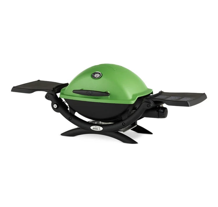Green Liquid Propane Grill with Adapter Hose and Grill Cover B7154