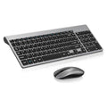 Wireless Keyboard and Mouse Combo, Compact Full Size 2.4G Ultra-Thin Blue U2332