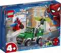 Marvel Spider-Man Playset with Buildable Bank Truck Toy and Minifigures (93 Pieces) W46206