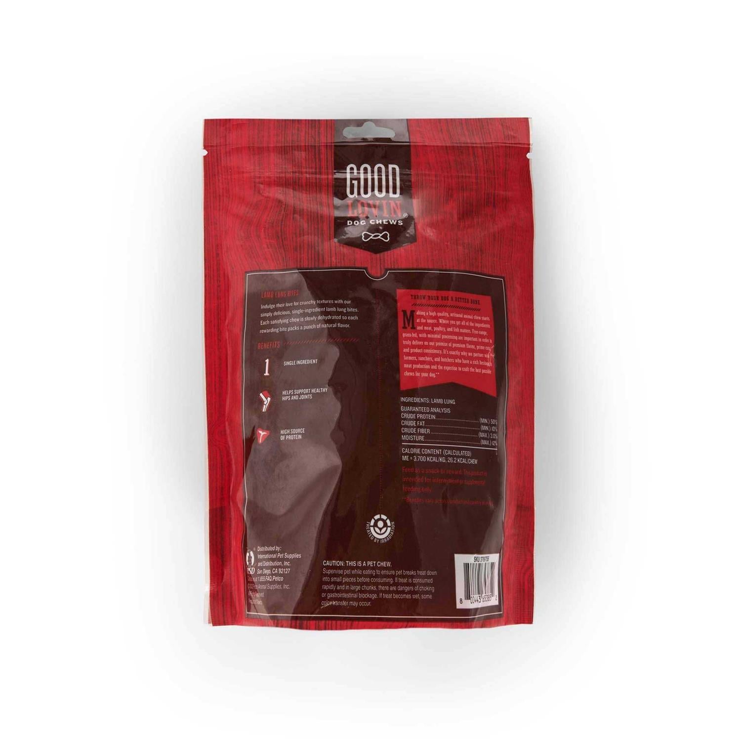 Lamb Lung Bites Dog Chews C663