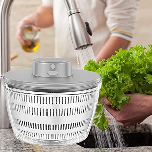 White Electric Salad Spinner A443