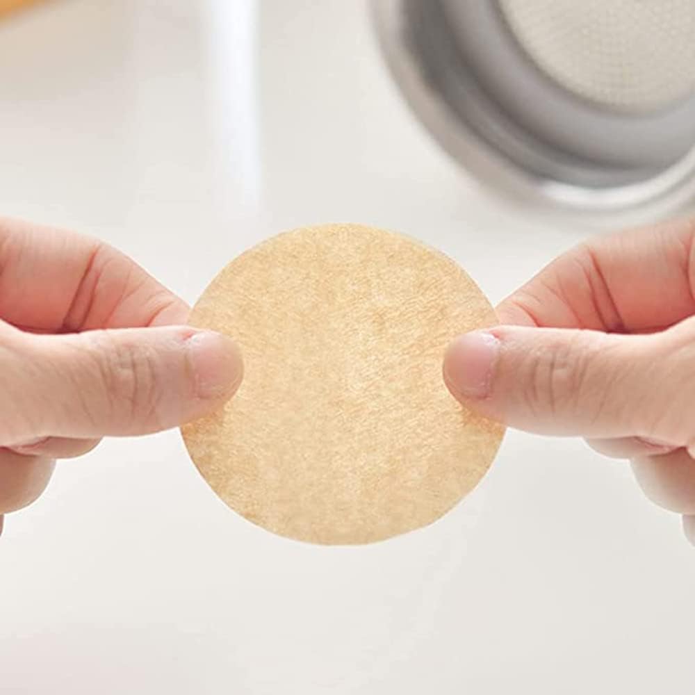 400Pcs Unbleached Brown Round Paper Coffee Filter P180668