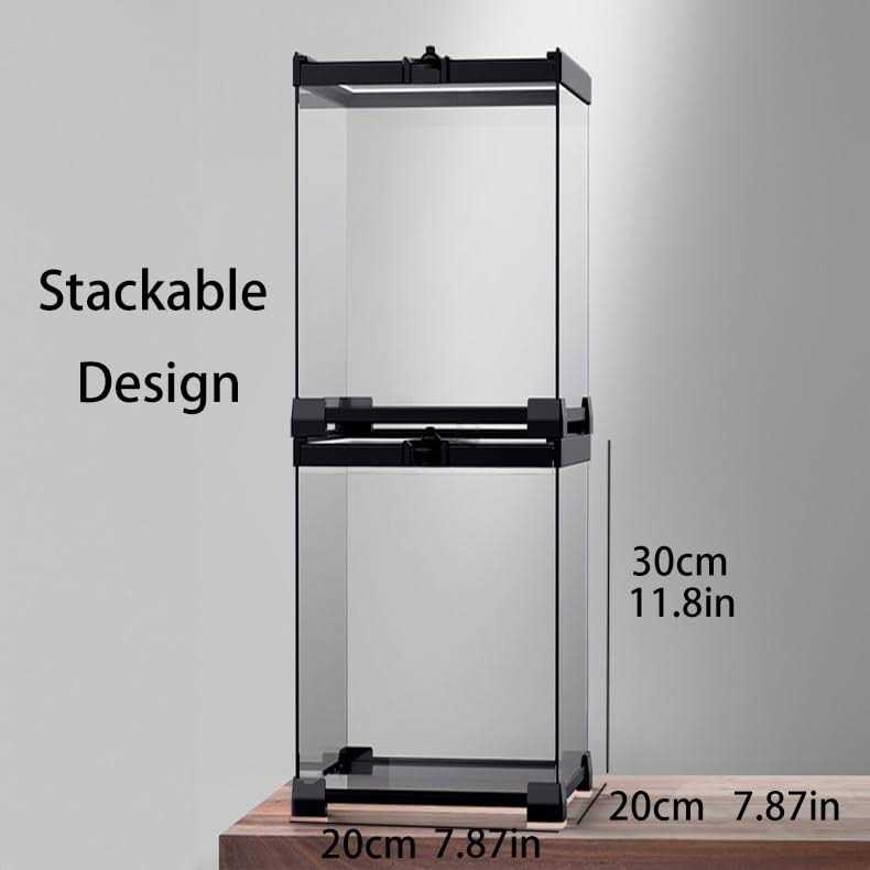 Reptile Terrarium 8 * 8 * 12 Vertical Habitat Tank Starter Kit B165