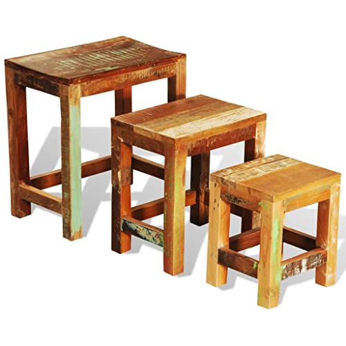 Nesting Table Set of 3 Wood W77596