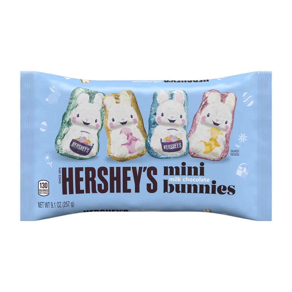Milk Chocolate Mini Bunnies Easter Candy, Bag 9.1 oz U97526
