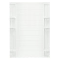White Tile Alcove Shower End Wall Set J2068