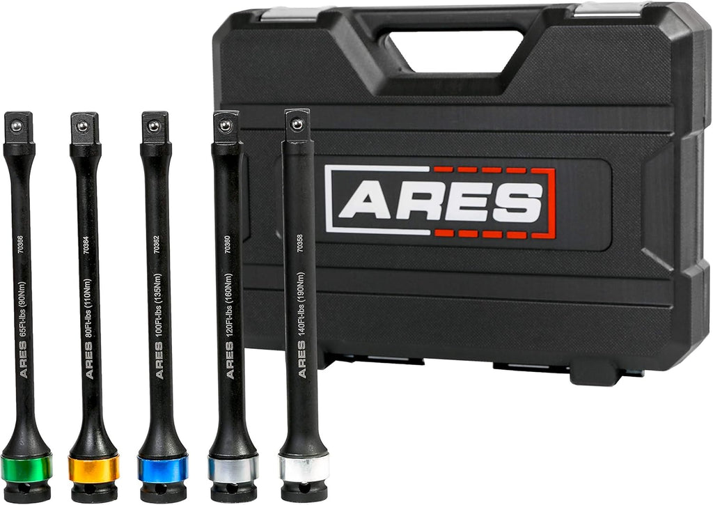 Chrome Moly 1/2-Inch Drive 8-Inch Long Impact Grade Extension Bar Set M5722