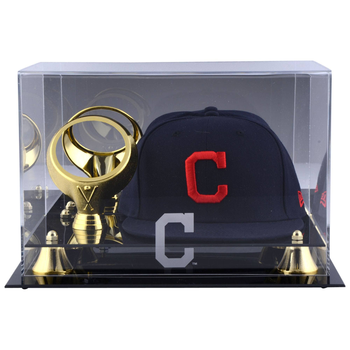 Acrylic Cap and Baseball Logo Display Case N1112