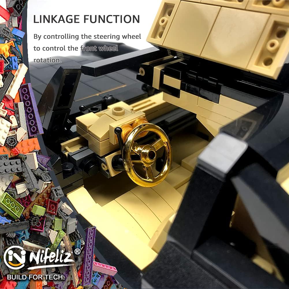 Retro Sports Car Building Blocks Set, 886 Pcs M73030