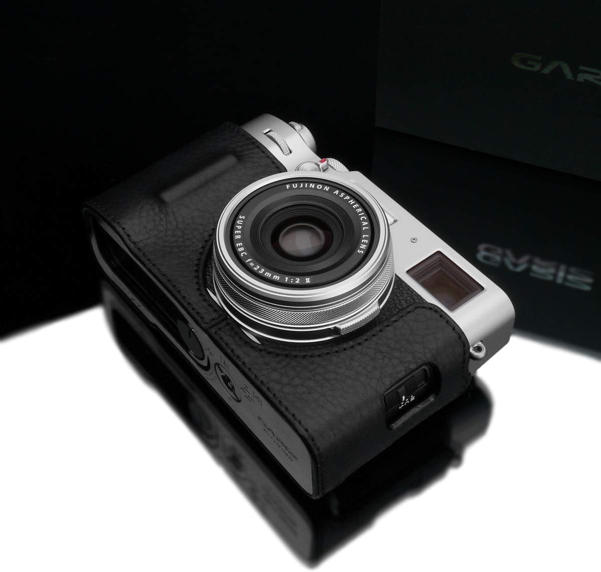 Black Genuine Leather Half Case B272