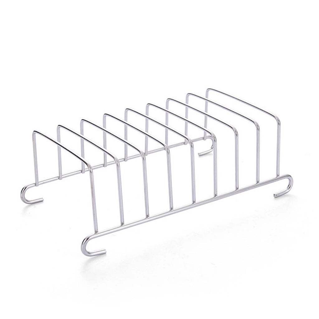 10Pcs Air Fryer Accessory Kit Frying Baking Pan Rack Pizza Tray Metal Holder Bread Bracket Cupcake Mould Set I32345