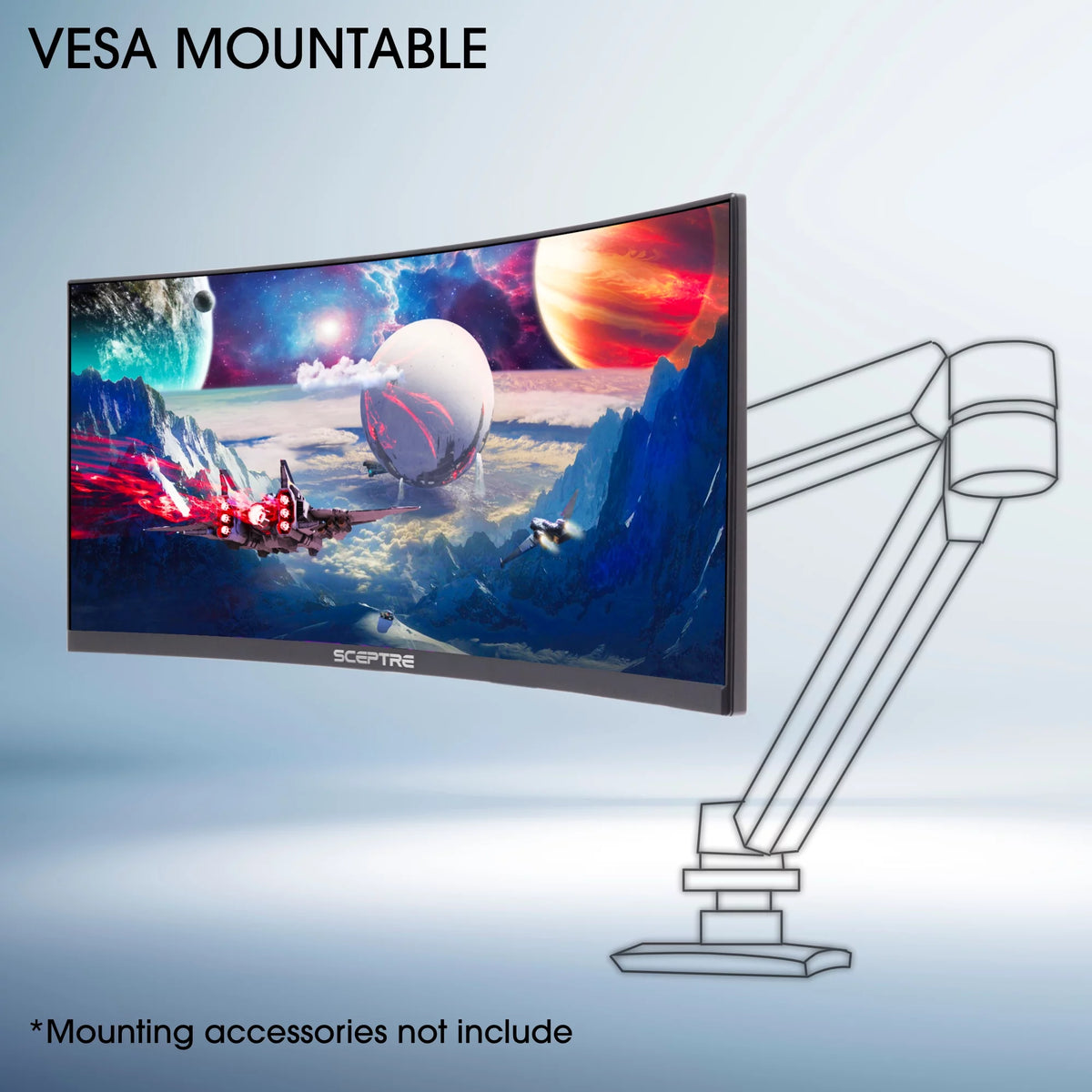 30" Curved VA LED Monitor 2560 x 1080 200 Hz Black Z356