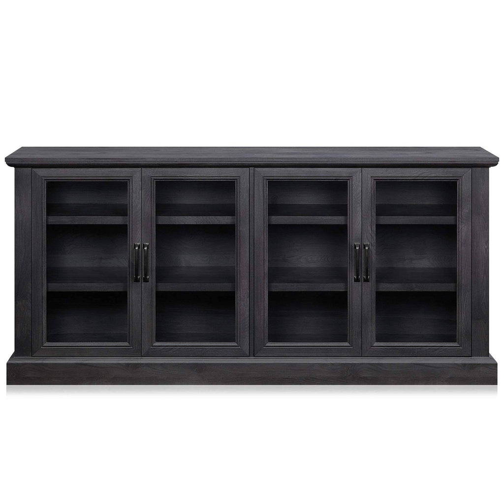 Rustic Grey 4 Door Wood Sideboard Cabinet W565