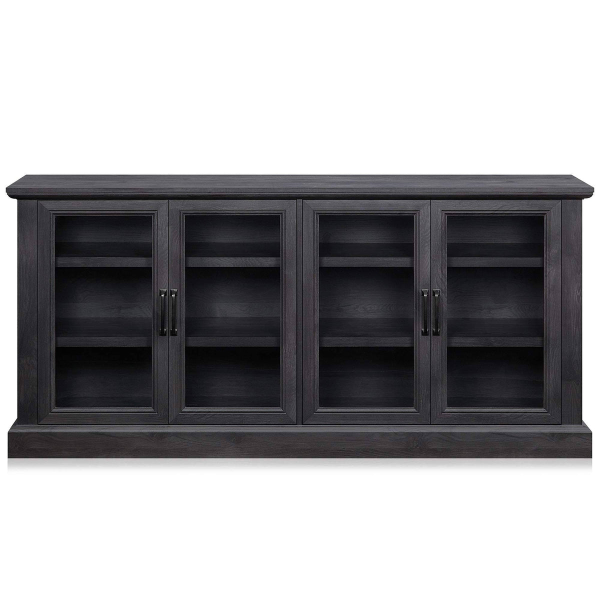 Rustic Grey 4 Door Wood Sideboard Cabinet W565