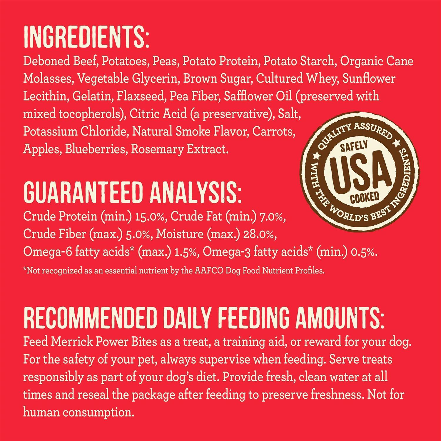 Real Beef Power Bites Dog Treats R843602