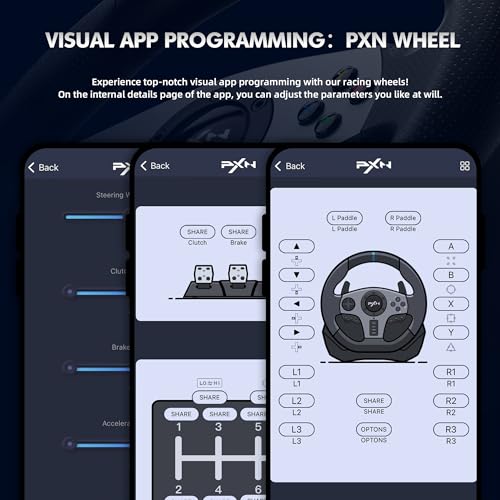 Racing Wheel with Shifter and Pedal for PS4, PC, PS3, Xbox U75976