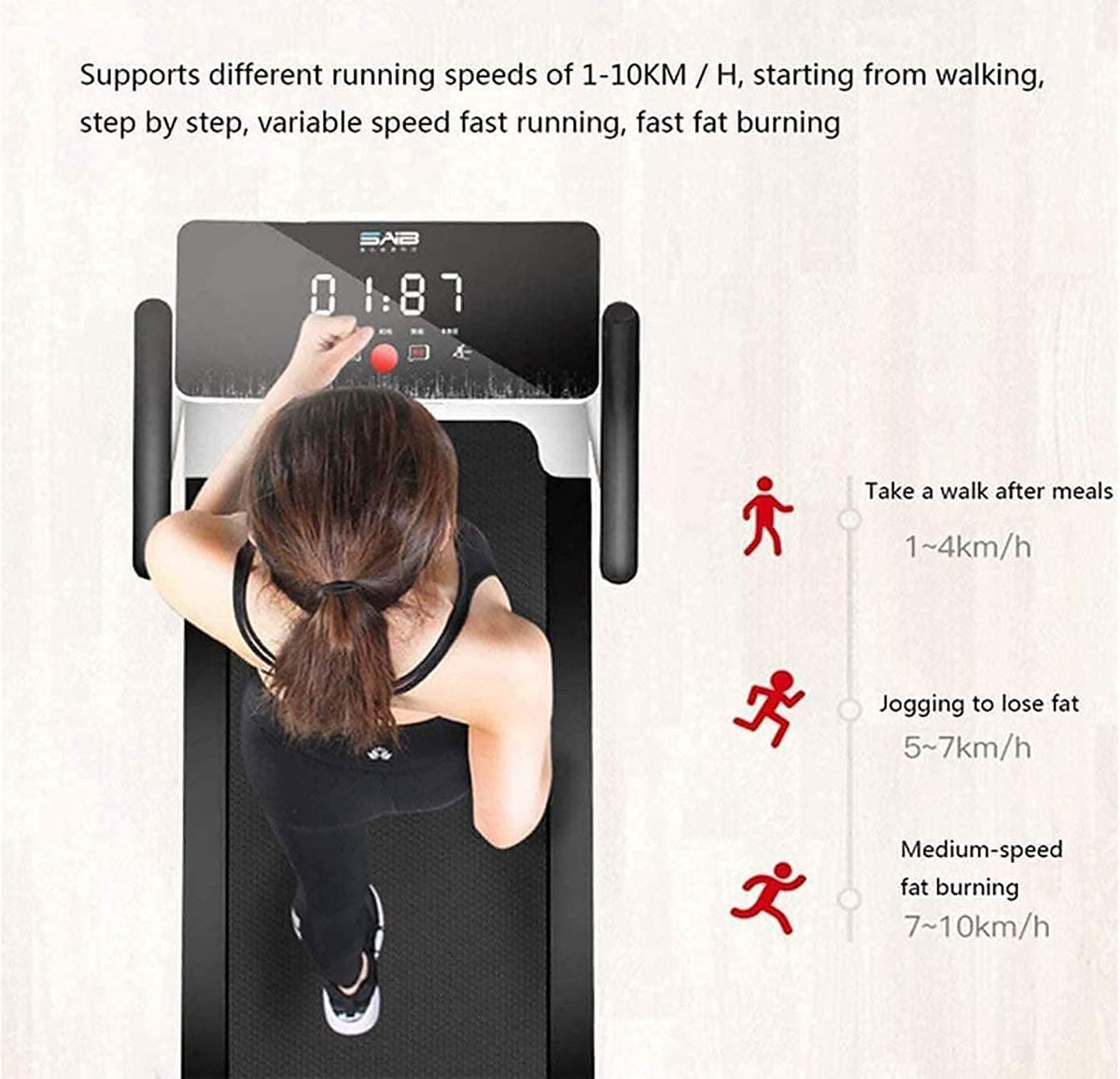 Folding Treadmill with LCD Monitor Z682