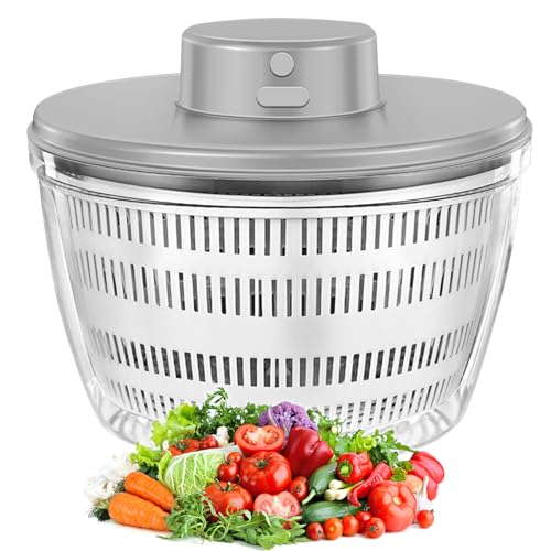 White Electric Salad Spinner A443