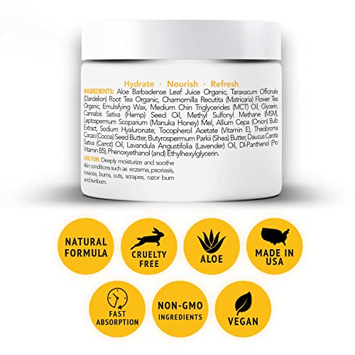Manuka Honey Eczema Cream (4oz) Moisturizing Lotion Q82935
