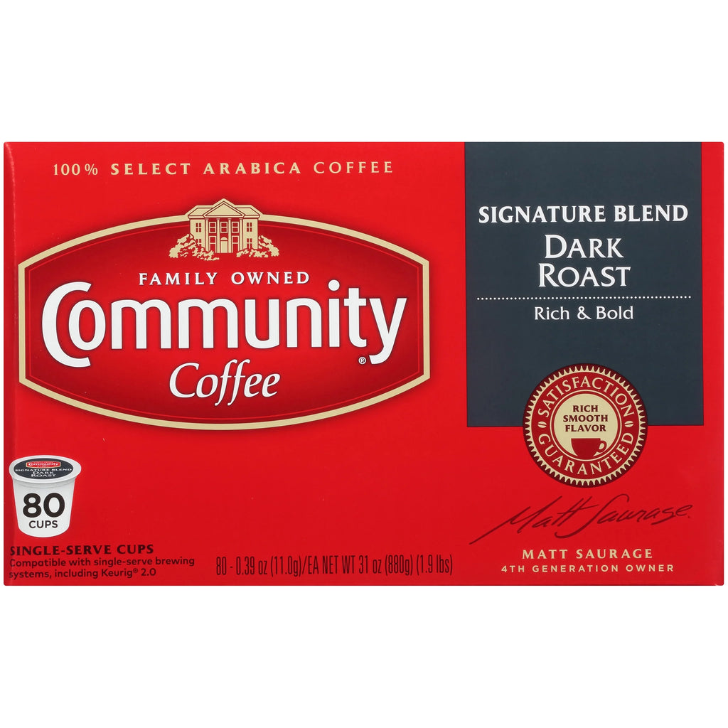 Dark Roast Coffee Single-Serve Cups 80 ct Box Q202299